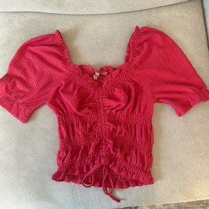 Women’s Anthropologie Top Coral Pink Size S